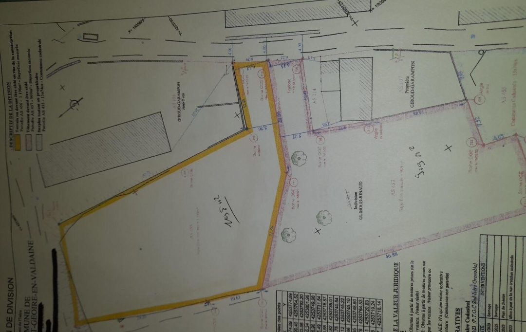 SARL PICOT IMMOBILIER -  : Terrain | SAINT-GEOIRE-EN-VALDAINE (38620) | 0 m2 | 66 000 € 